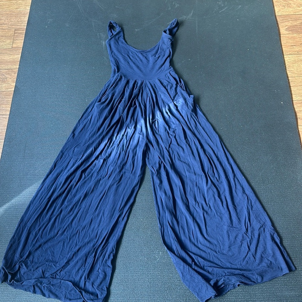 Nadia tarr low back navy  one piece full length jumper